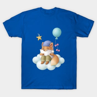 Sleepy fox on the cloud T-Shirt